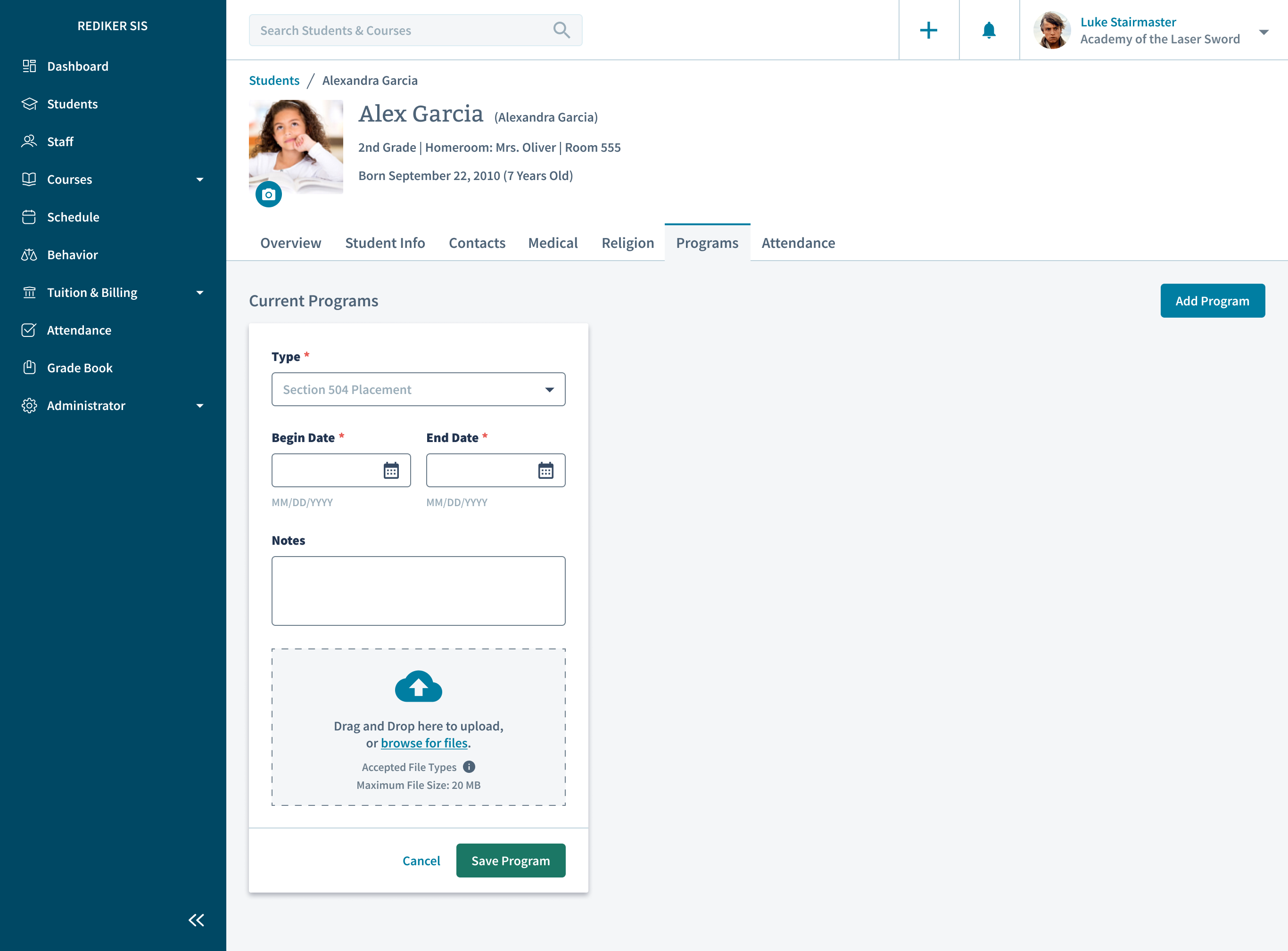 page example